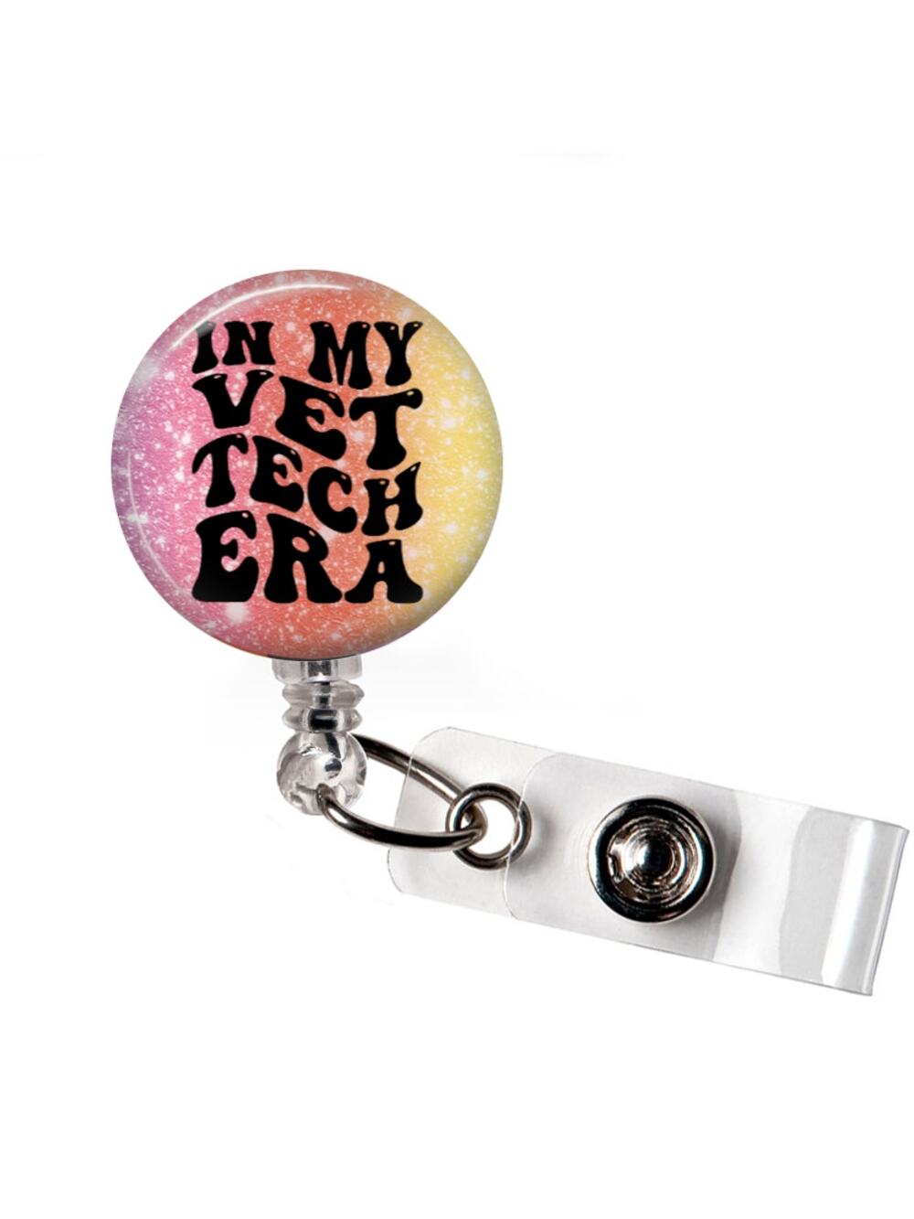 In My Vet Tech Era Badge Reel Vet Tech Gift Retractable ID Holder